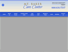 Tablet Screenshot of mtbakercarecenter.com